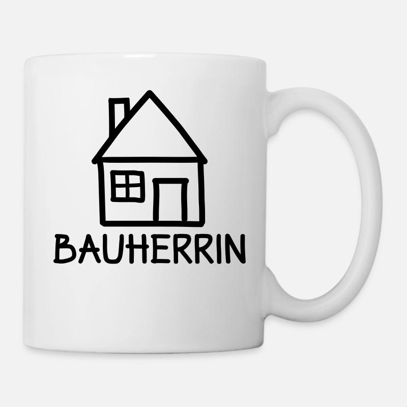 Bauherrin - Tasse - Weiß