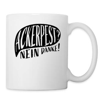 Ackerpest? Nein Danke - Bienen Pestizide - Tasse - Weiß - Rechts
