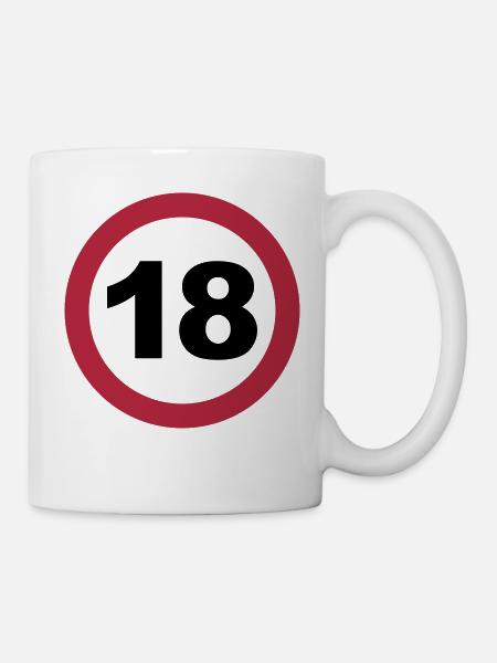 18 Geburtstag - Tasse - Weiß