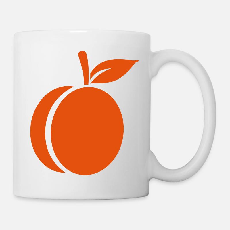 Aprikose - Tasse - Weiß