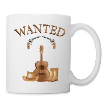 Cowboy Western Kostüm- Wilder Westen - Tasse - Weiß - Rechts