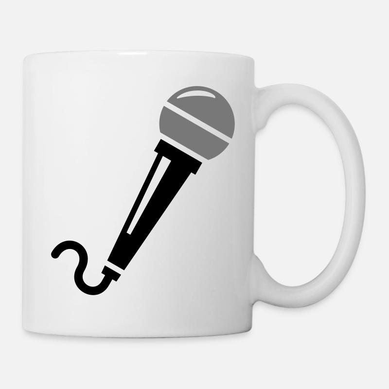 Mikrofon - Tasse - Weiß
