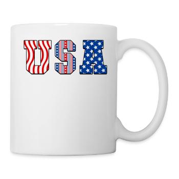 Usa American Flag - Mug - white - Right