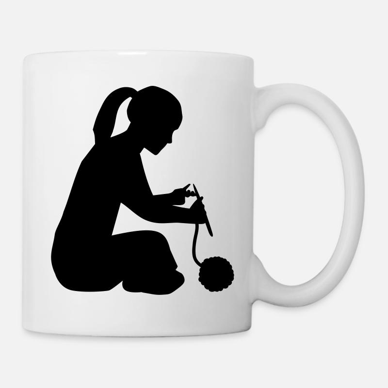 Tricoter - Mug blanc - blanc