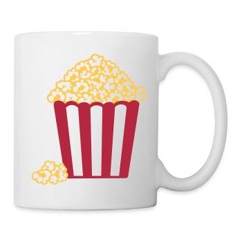 Popcorn - Tasse - Weiß - Rechts