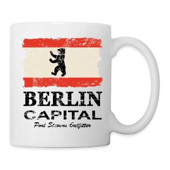 Berlin Vintage Flag - Mug - white - Right