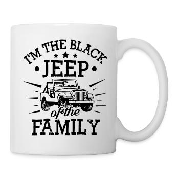 Jeep Noir De La Famille - Mug blanc - blanc - Droite