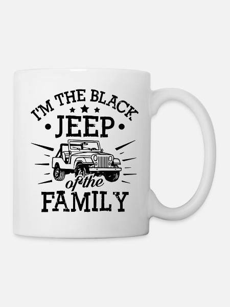 Black Jeep Of The Family - Mug - white