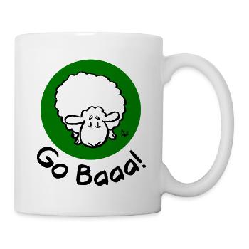 Allez Baaa! moustique - Mug blanc - blanc - Droite