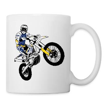 Enduro - off-road - motorcycle off-road sport - Mug - white - Right