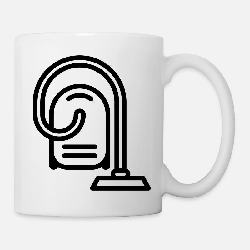 Staubsauger - Tasse - Weiß