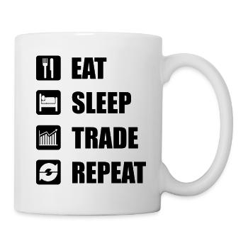 Trader Trading Finance Stock Bourse Stocks Cadeau - Mug blanc - blanc - Droite