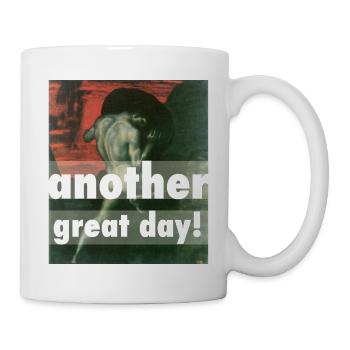 Another great day self-deprecating Sisyphus - Mug - white - Right