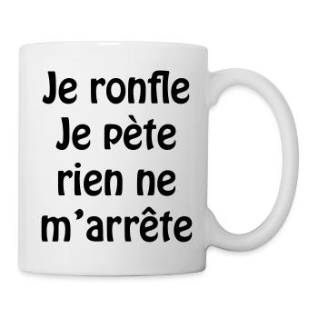 Je ronfle... - Mug blanc - blanc - Droite