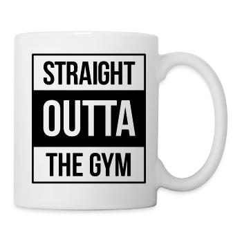 straight outta the gym - Mug - white - Right