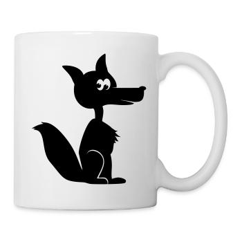 Renard coyote cayote 1c - Mug blanc - blanc - Droite