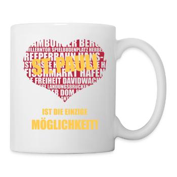St. Pauli Ist Die Einzige Möglichkeit! (2C) - Tasse - Weiß - Rechts