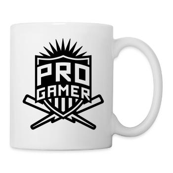 Pro Gamer (Wappen) - Tasse - Weiß - Rechts