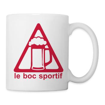 boc sportif humour alcool biere - Mug blanc - blanc - Droite