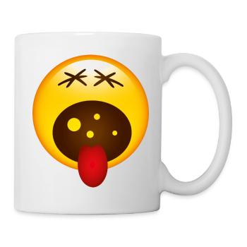 Smiley Screaming - Tasse - Weiß - Rechts
