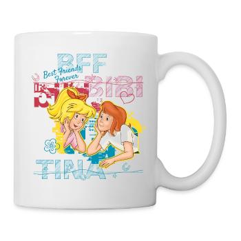 Bibi und Tina 'BFF Best Friends Forever' - Tasse - Weiß - Rechts