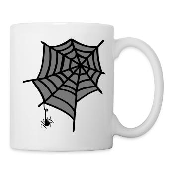 Spinnennetz Insekt - Tasse - Weiß - Rechts