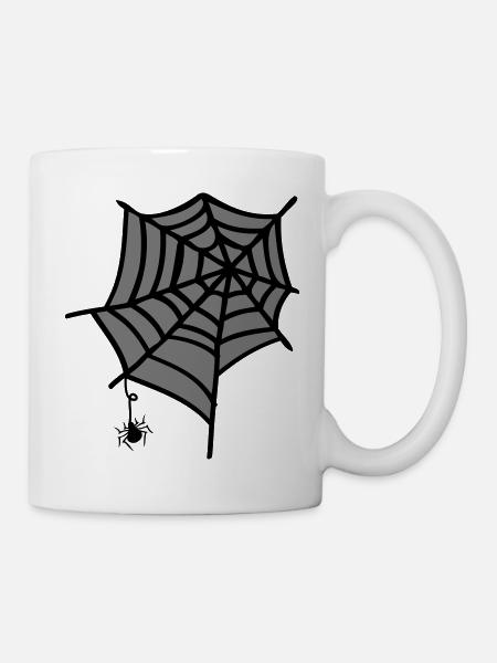 Spider web insect - Mug - white