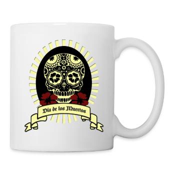 Santa Muerte - Dia de los Muertos - Tasse - Weiß - Rechts