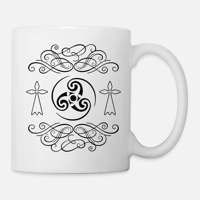 breirzh bretagne triskel 18 - Mug blanc - blanc