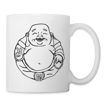Peace Buddha - Tasse - Weiß - Rechts