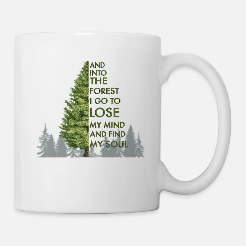 forêt - Mug blanc - blanc