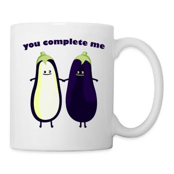 you complete my - Mug blanc - blanc - Droite
