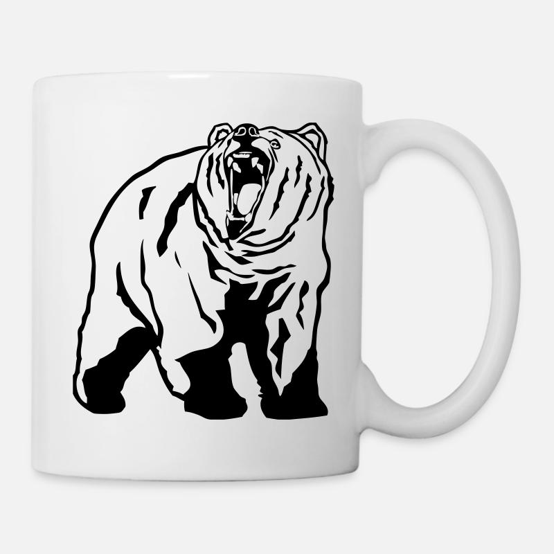 Grizzly - Bear - Bär - Tasse - Weiß