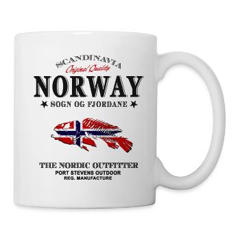 Norway Fishing - Tasse - Weiß - Rechts