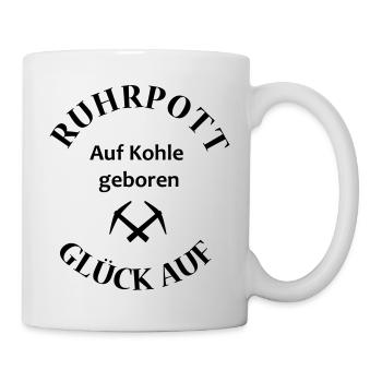 Ruhrpott Glück auf - Tasse - Weiß - Rechts