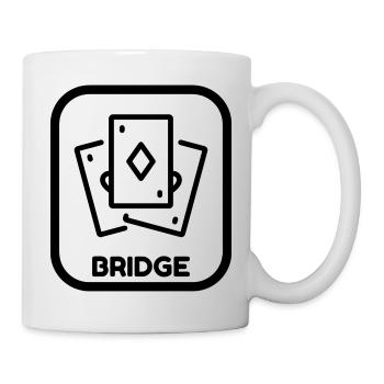 Bridge Card game Kartenspiel Jeu de cartes - Mug - white - Right