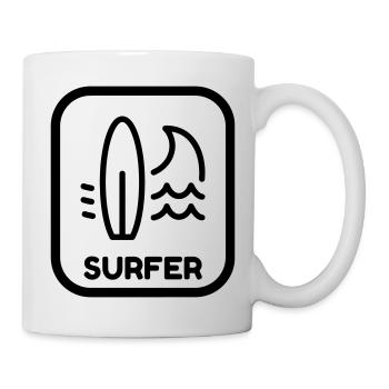 Surf / Surfing / Surfer / Surfen / Beach - Mug - white - Right