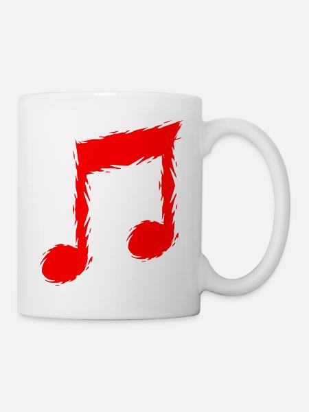 Music note music - Mug - white