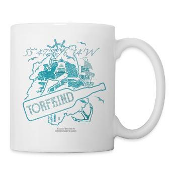 Whisky Nerd T-Shirt Design Torfkind - Tasse - Weiß - Rechts