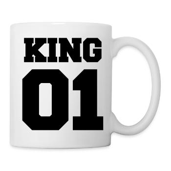 01_king - Tasse - Weiß - Rechts