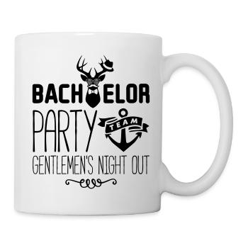 bachelor party gentlemens - Tasse - Weiß - Rechts