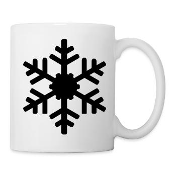 schneeflocke - Tasse - Weiß - Rechts