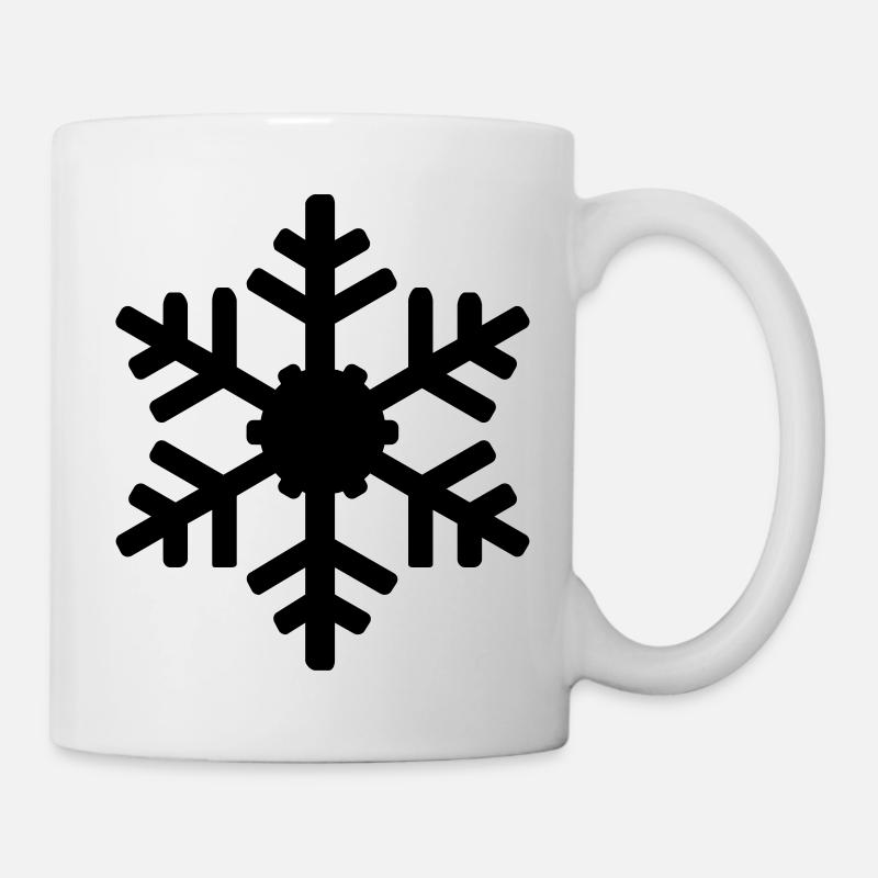schneeflocke - Tasse - Weiß