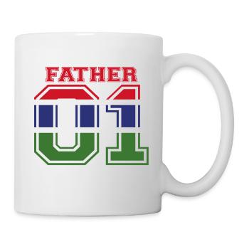 Father vater papa 01 queen Gambia - Tasse - Weiß - Rechts