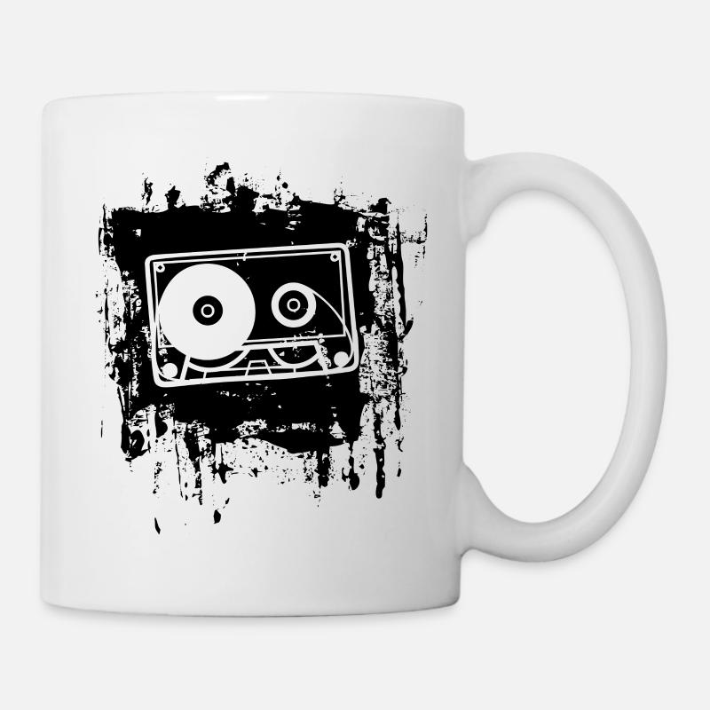 Cassette Tape MC Mixtape 70s 80s 90s - Mug - white