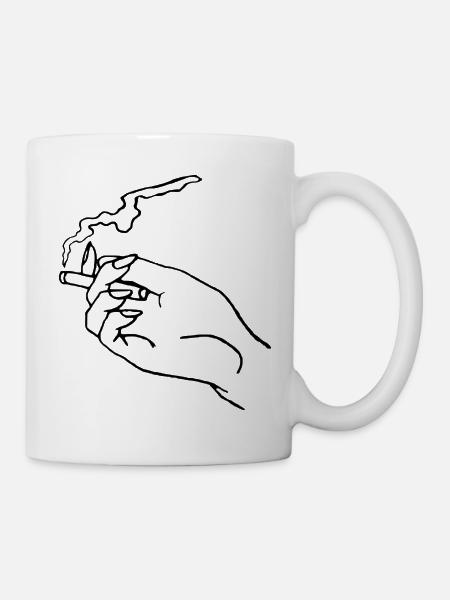 Rauchen - Tasse - Weiß