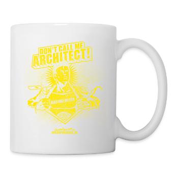 Bauingenieur T-Shirt Design Pose Superheld - Tasse - Weiß - Rechts