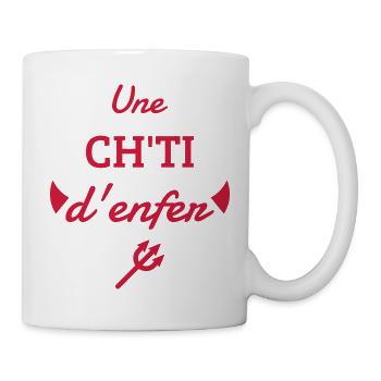 Ch'ti / Nord / Chti / Ch'ti mi / Nordiste - Tasse - Weiß - Rechts