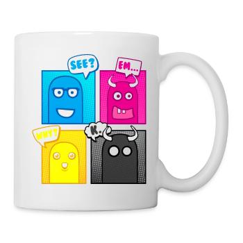 Little Monsters (Pop Art) 02 - Mug - white - Right