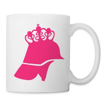 feuerwehr helm krone - Tasse - Weiß - Rechts